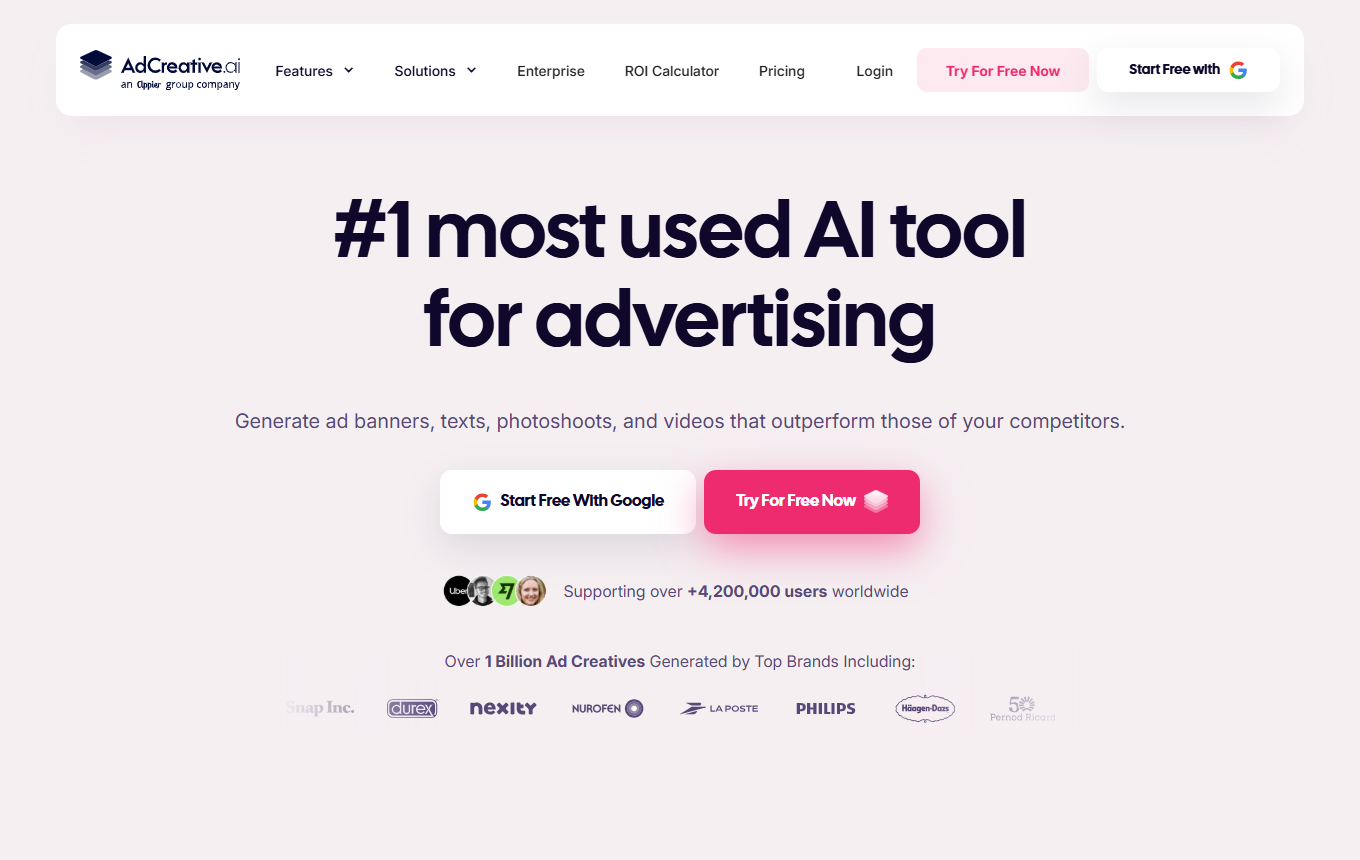 Vorschau von AdCreative.ai
