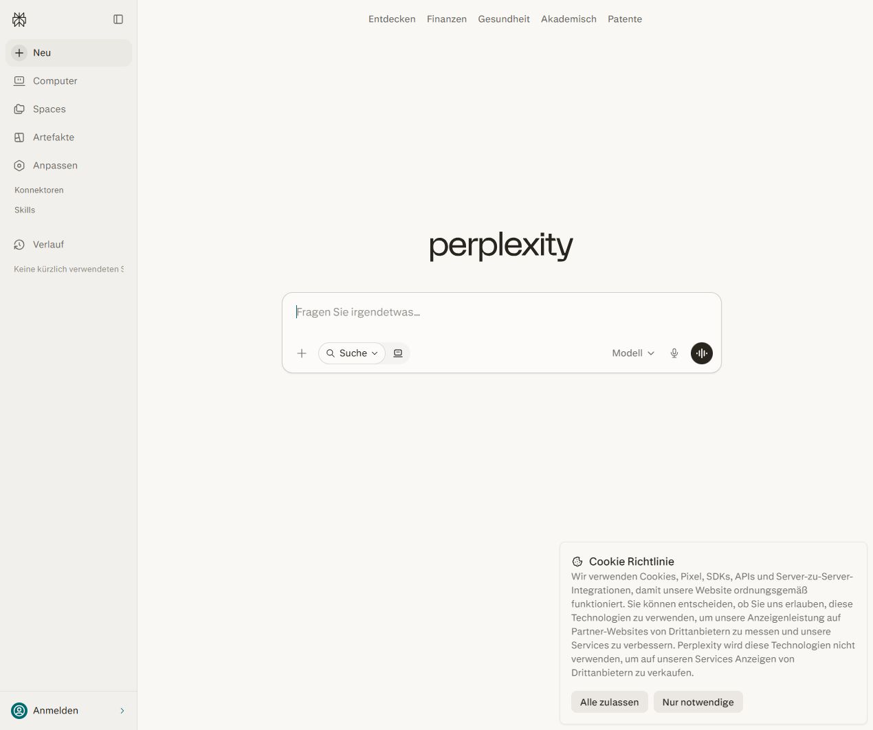 Vorschau von Perplexity